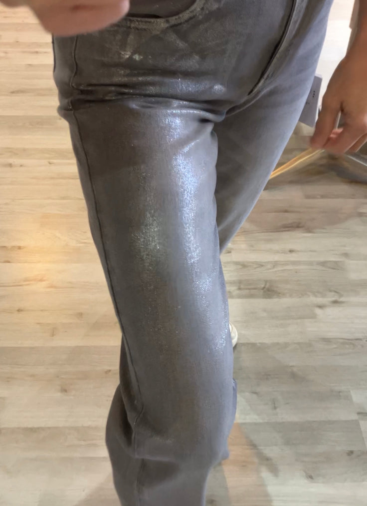 Paz Torras silver sheen jeans - last pair!