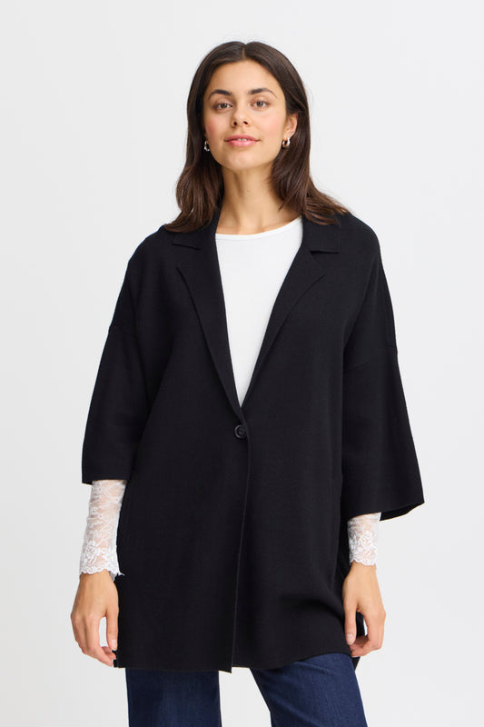 Fransa Sally cardigan in black