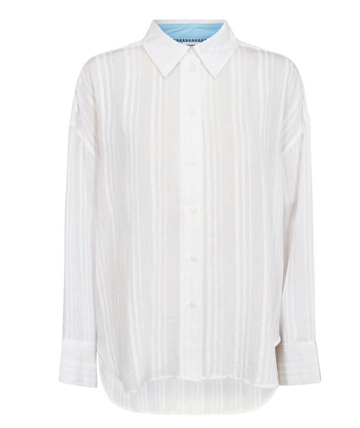 Numph Nuhalston shirt in bright white