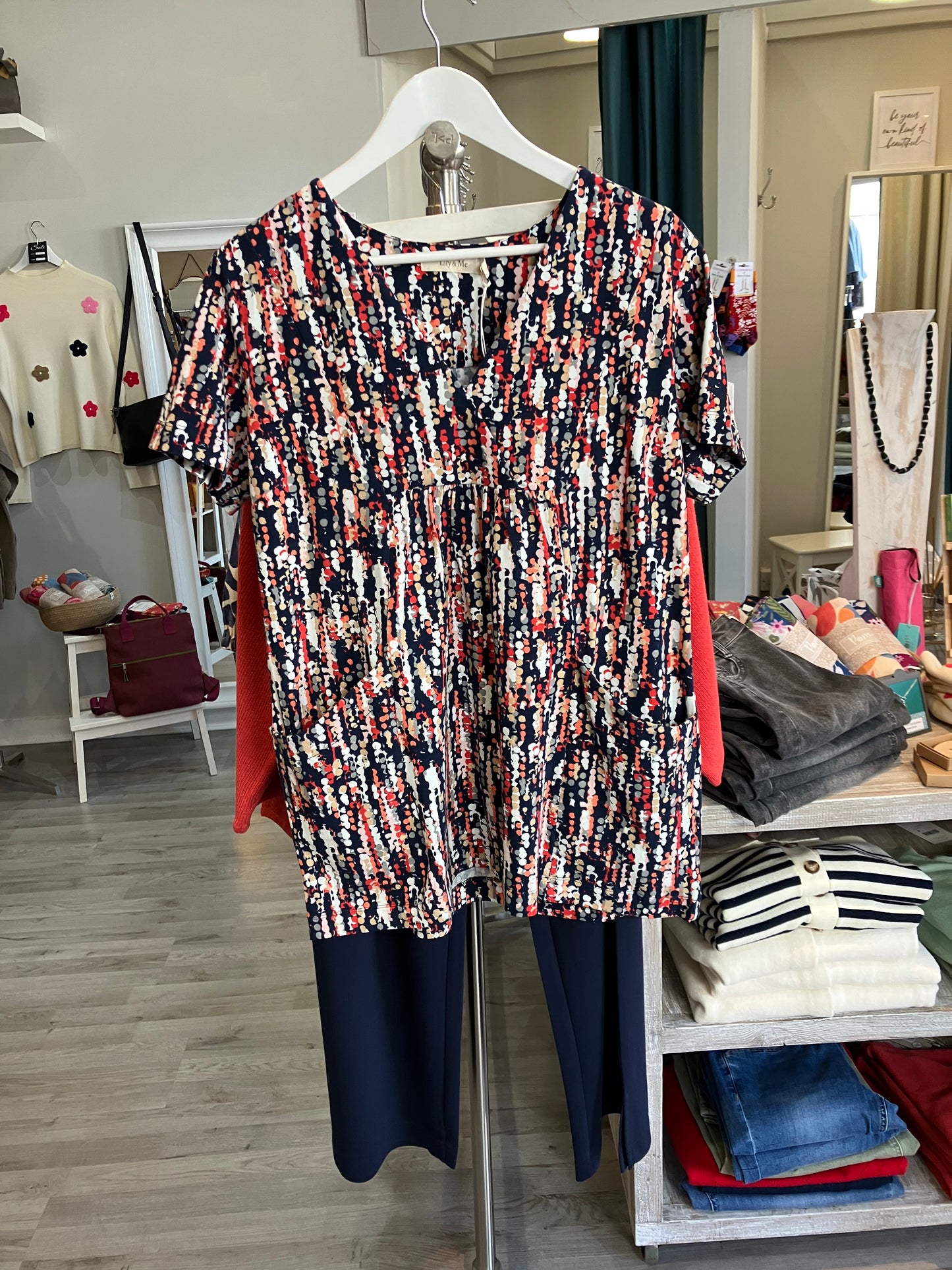 Lily & Me Myrtle tunic in navy