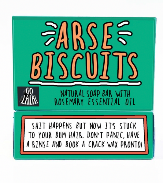 Go La La Arse biscuits soap bar