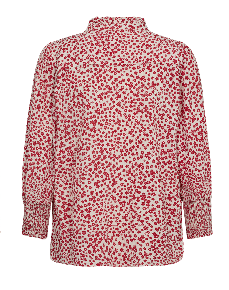 Numph Nuiva blouse in geranium red