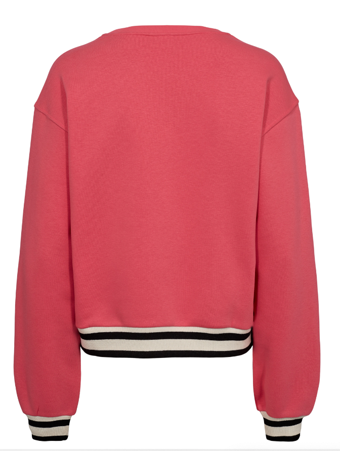 Numph Nuada sweatshirt in geranium red