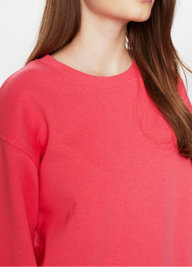 Numph Nuada sweatshirt in geranium red