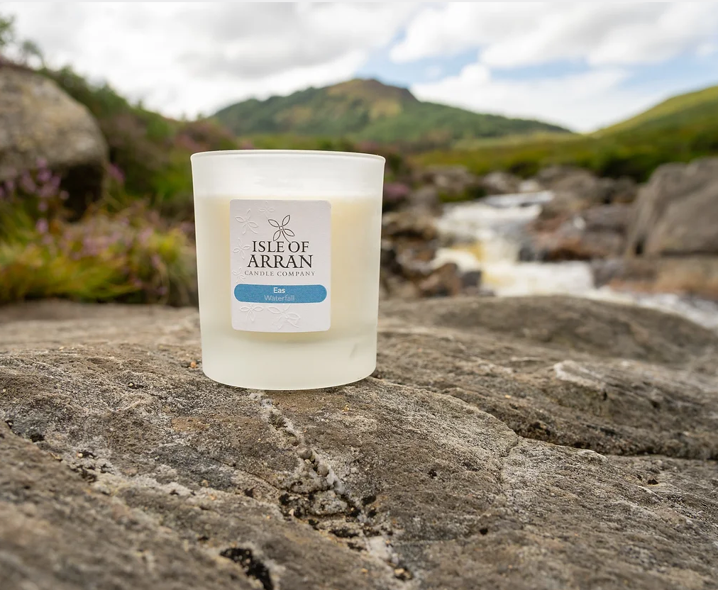 Isle of Arran candle company - waterfall