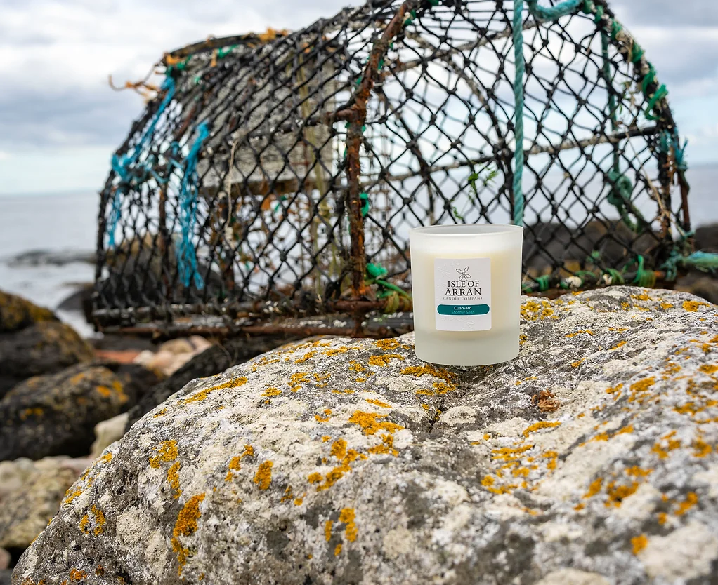 Isle of Arran candle company - stormy seas