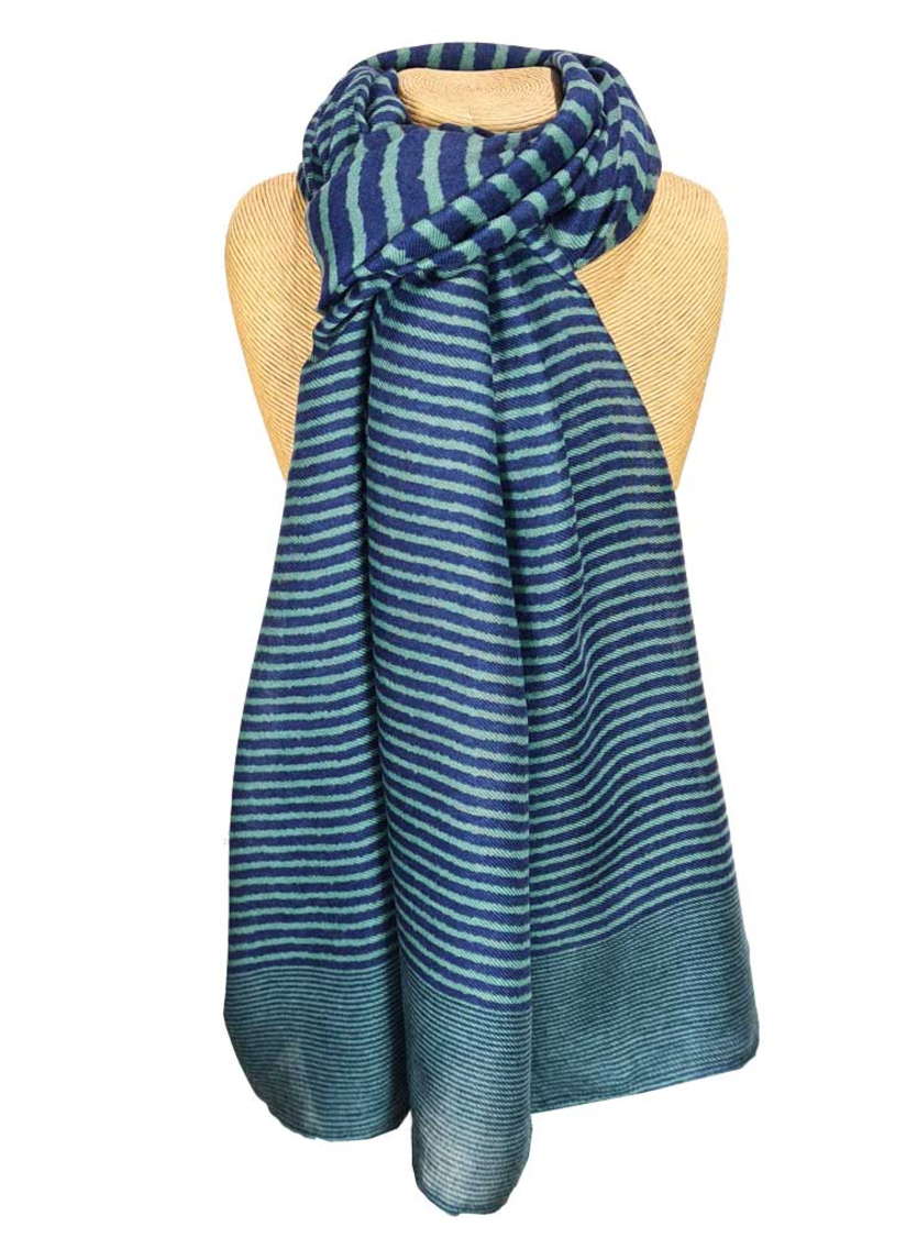 Lua striped lighter weight scarf