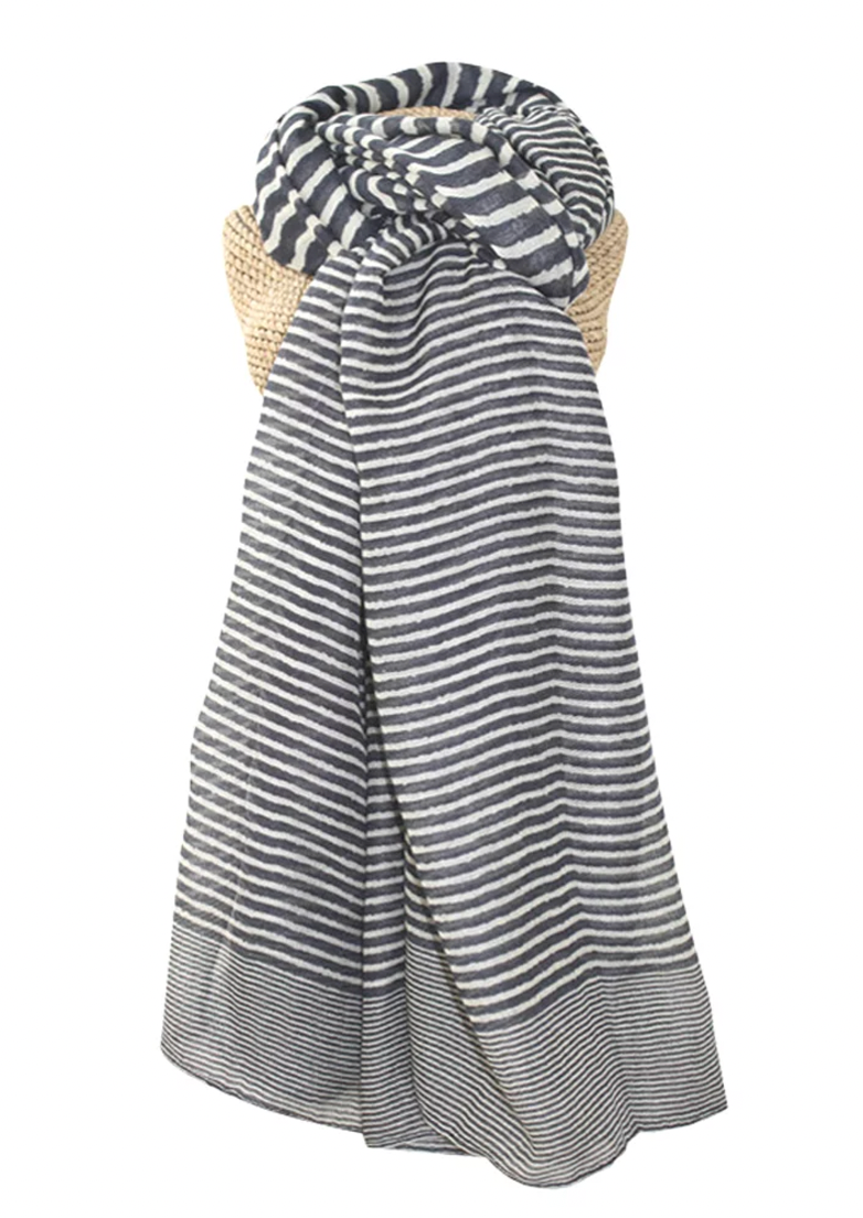 Lua striped lighter weight scarf