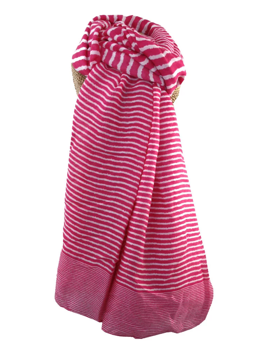 Lua striped lighter weight scarf