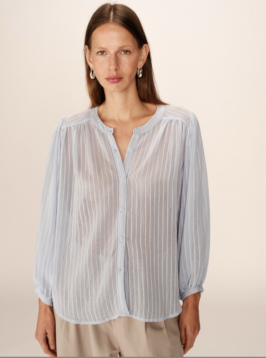 Grace & Mila Poesie floaty blouse in soft pale blue