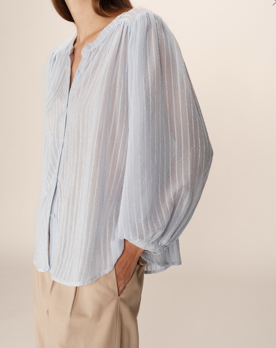 Grace & Mila Poesie floaty blouse in soft pale blue