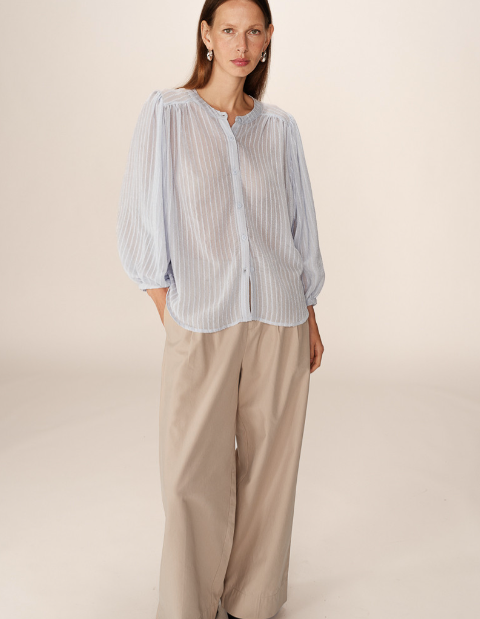 Grace & Mila Poesie floaty blouse in soft pale blue