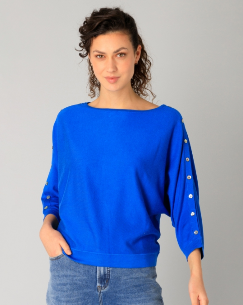 Yest Raina sweater in cobalt blue