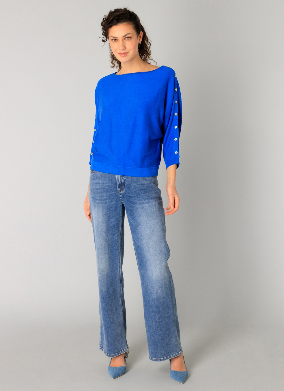 Yest Raina sweater in cobalt blue