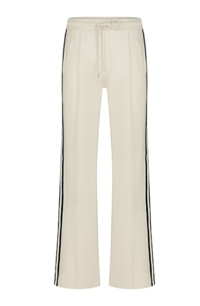 Red Button Colette cream punta sidetape trousers