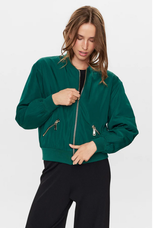 Numph Nunora jacket in botanical green