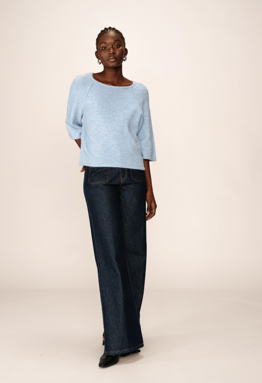 Grace & Mila Paco sweater in sky blue