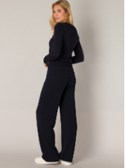 Base Level Yarah trouser pants in navy